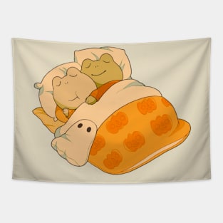 Sleepy spooky froggies Tapestry