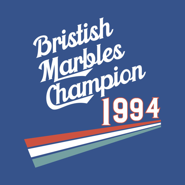 Discover British Marbles Champion 90s Nostalgia - Marbles - T-Shirt