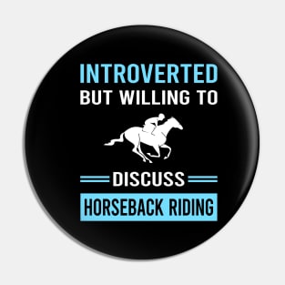 Introverted Horseback Riding Horse Riding Pin