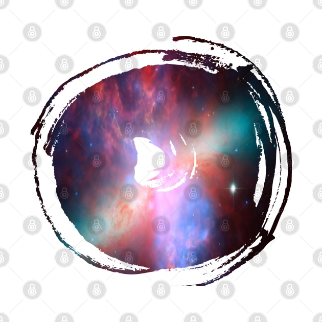 Paint brush stroke galaxy: circular dancing whoosh by Blacklinesw9