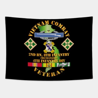 Vietnam Combat Infantry Veteran w 2nd Bn 8th Inf (Mech) - 4th ID SSI Tapestry