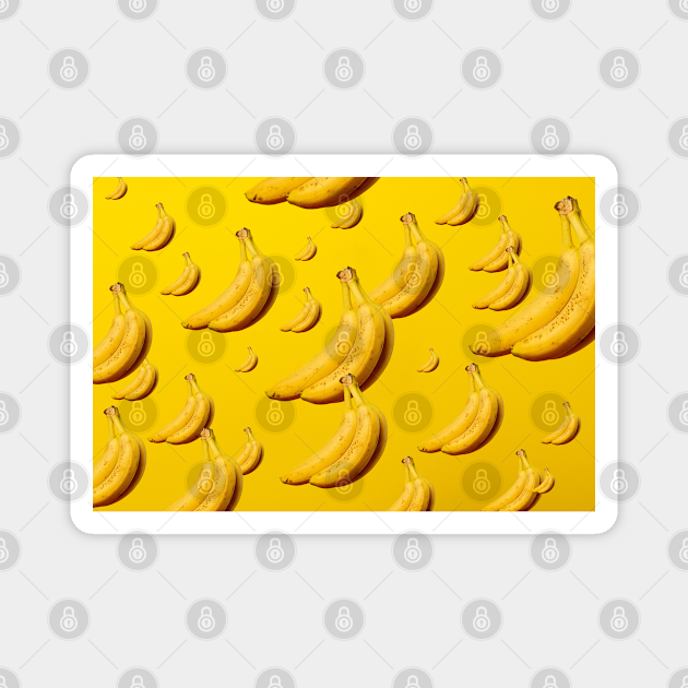 Yellow Banana Photography Pattern Yellow Bananas Magnet Teepublic