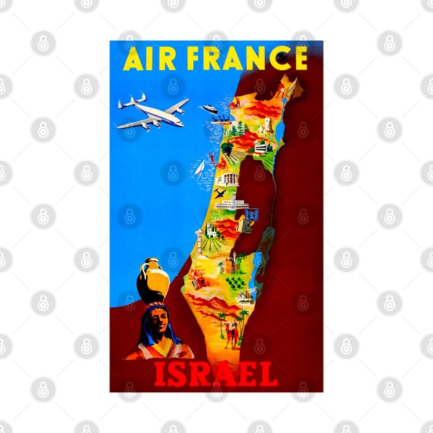 Air France - Israel Vintage Travel by Culturio