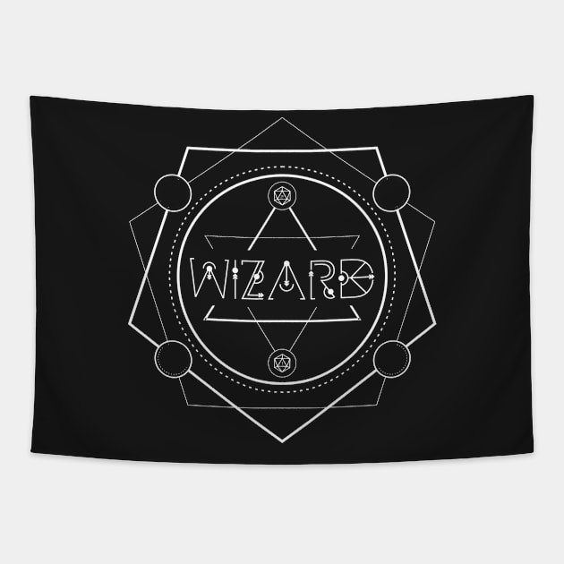 Wizard Character Class TRPG Tabletop RPG Gaming Addict Tapestry by dungeonarmory