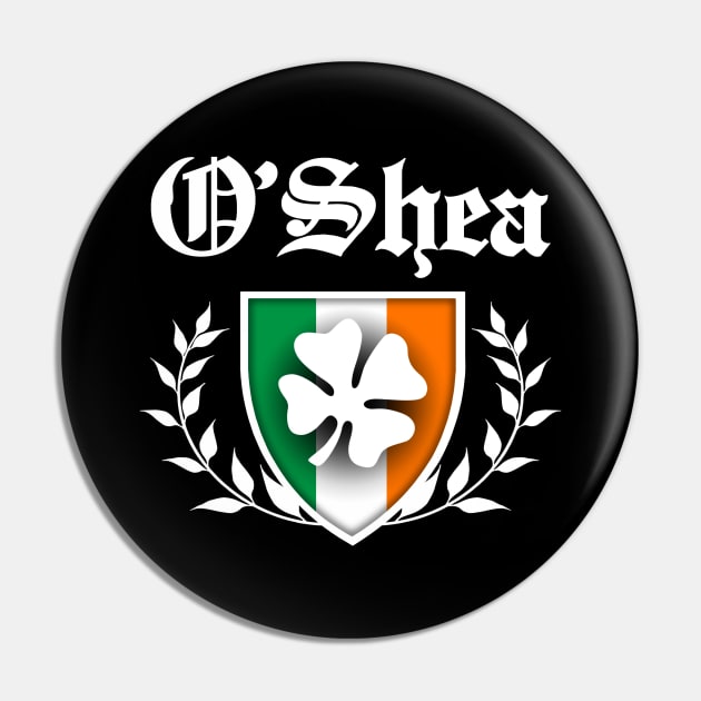 O'Shea Shamrock Crest Pin by robotface