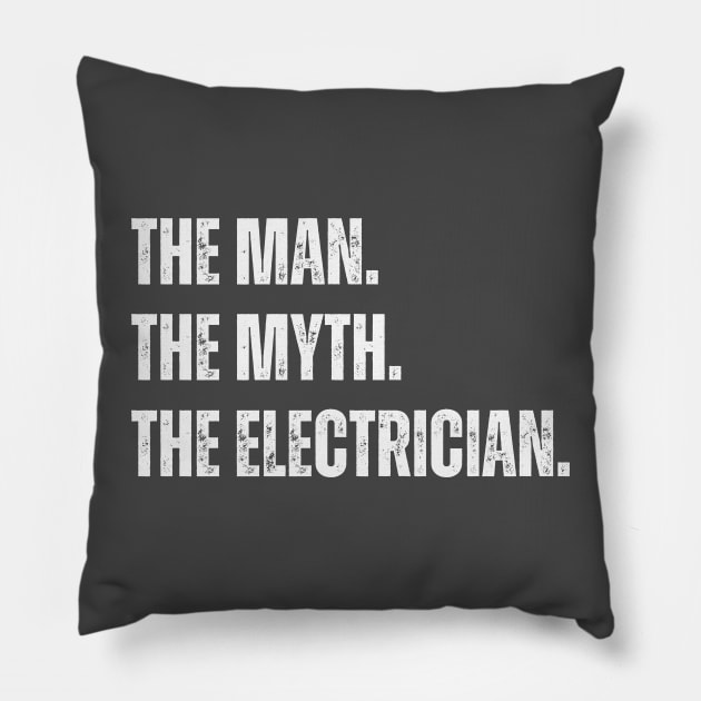 Electrician Pillow by RefinedApparelLTD