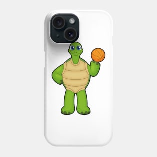 Turtle as Basketball player with Basketball Phone Case