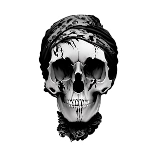 Skull wearing a bandana T-Shirt