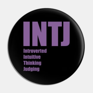 INTJ The Architect MBTI types 1A Myers Briggs personality Pin