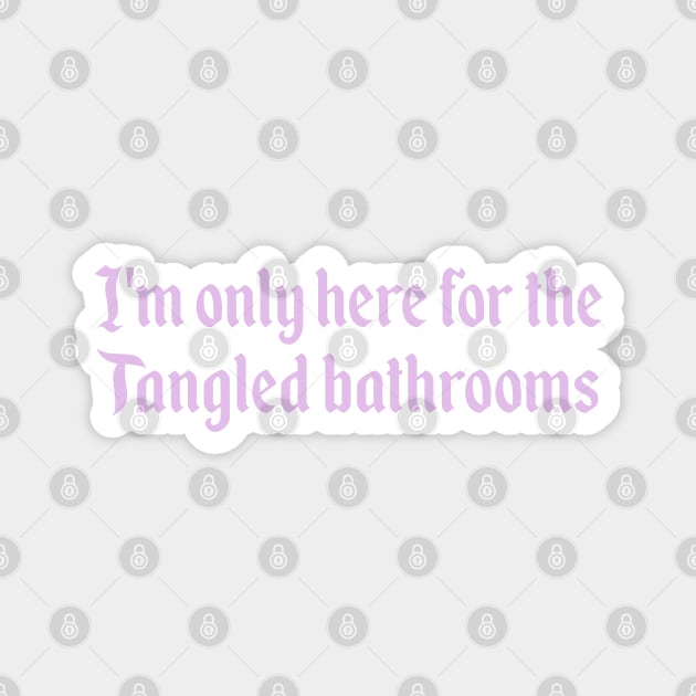 Tangled Bathrooms Magnet by MickeysCloset