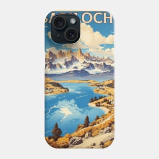 Bariloche Argentina Vintage Tourism Poster Phone Case