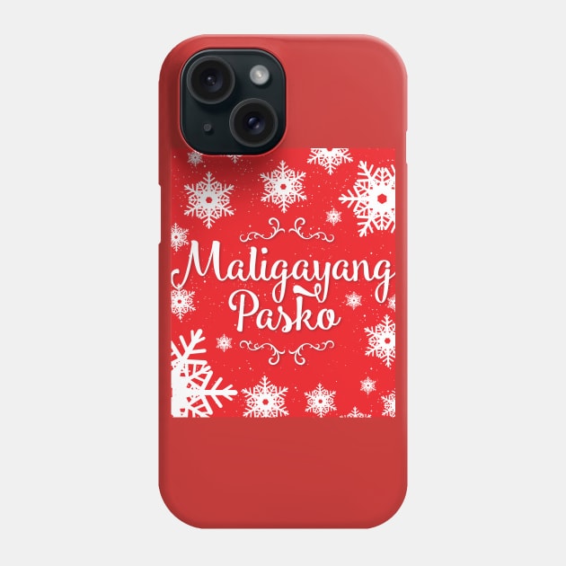 Maligayang Pasko v2 Red Series Phone Case by Design_Lawrence