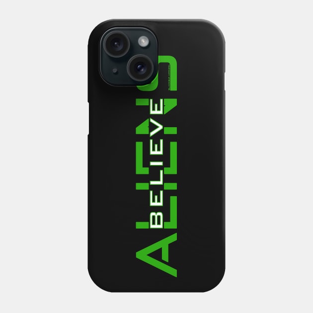 Believe in (Inside) Aliens Phone Case by Blacksun Apparel