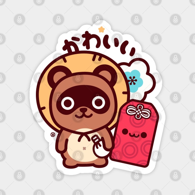 Tanuki Omamori Kawaii Magnet by kudasai