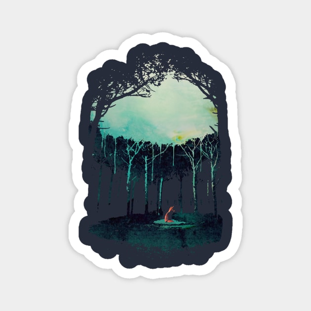 Deep In The Forest Magnet by astronaut