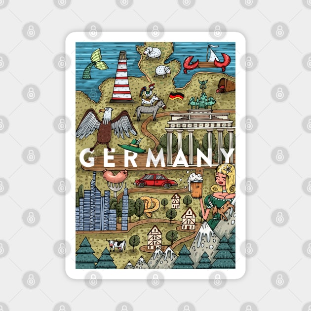 Germany most popular theme Magnet by Mako Design 