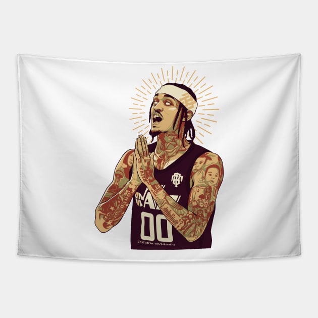 Jordan Clarkson Tapestry by bikonatics