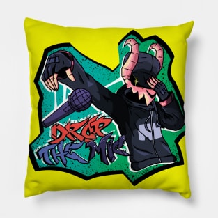 fnf tabi graffiti drop the mic Pillow