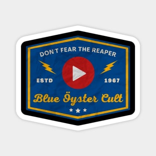 Blue Oyster Cult // Play Button Magnet