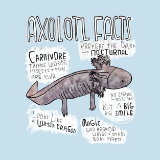 Axolotl Facts, Axolotl Steckbrief, Axolotl Funny T-Shirt