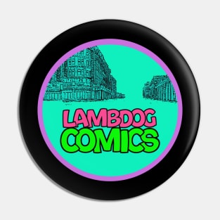 Lambdog Comics stamp Pin