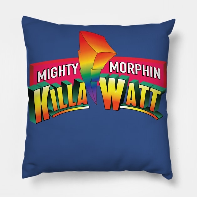 Mighty Morphin Killa Watt Pillow by HTW Shop