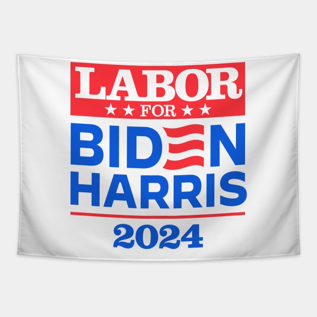 Labor For Biden 2024 Tapestry by MotiviTees