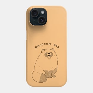 Yawning Raccoon Dog Phone Case