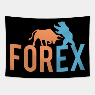 Bull vs Bear Forex market Tapestry