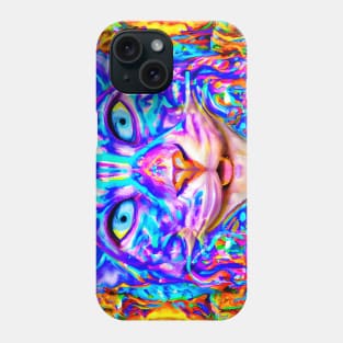 Kosmic Kitty (6) - Trippy Psychedelic Cat Phone Case