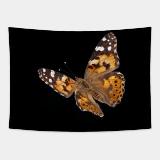 Digital Butterfly Orange Tapestry