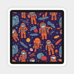 Astronaut Pattern Magnet