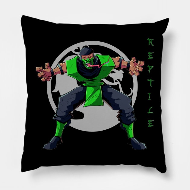 reptile Pillow by dubcarnage