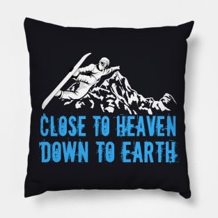 Snowboard Snowboarding Saying Pillow