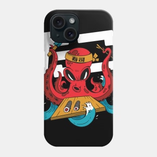 Cartoon Octopus Sushi Chef Phone Case