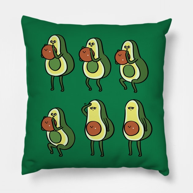 Avocado Goblet Squat Pillow by huebucket