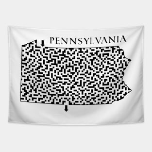 State of Pennsylvania Maze Tapestry