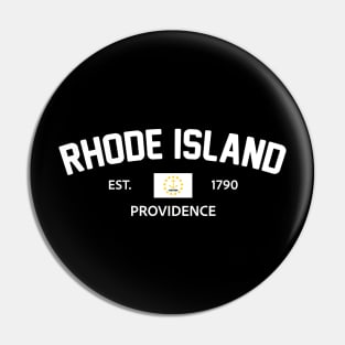 Rhode Island Collegiate Preppy Pin