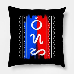 Philippine Flag / Badlit word Bisaya (Visayan language) Pillow