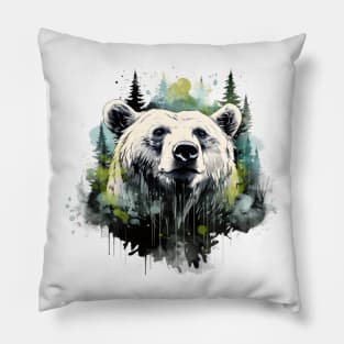 Forest Spirit Bear Pillow
