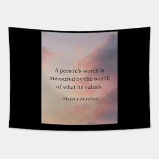 Marcus Aurelius: Your Worth Lies in Your Values Tapestry