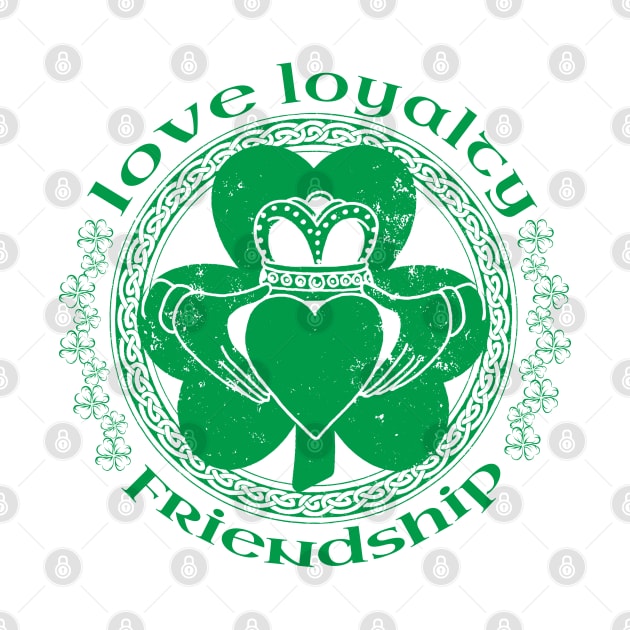Irish Claddagh Ring Love Loyalty Friendship St Pattys Day by graphicbombdesigns