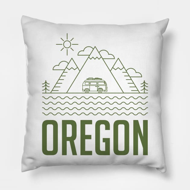 Oregon Pillow by happysquatch