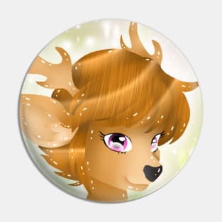 Deer Girl Pin