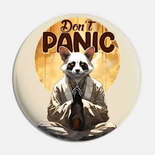 Don't Panic lemur Pin