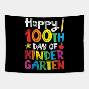 Happy 100th Day of Kindergarten Teacher or Student Tapestry