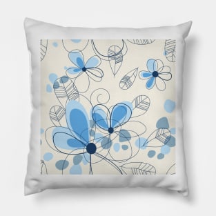 Abstract Floral Pattern Pillow