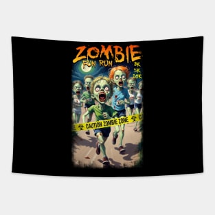 Zombie Fun Run Tapestry