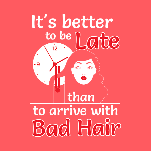 Better to late than bad hair (white) by nektarinchen