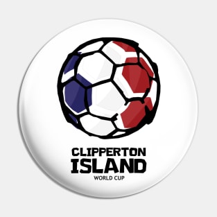 Clipperton Island Football Country Flag Pin